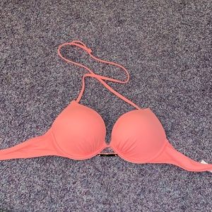Coral Push Up Bikini Top